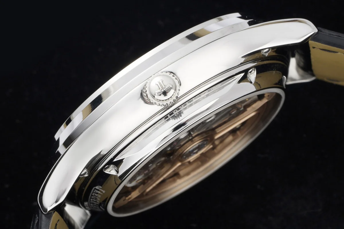 Master Control Tourbillon Black Dial in Steel