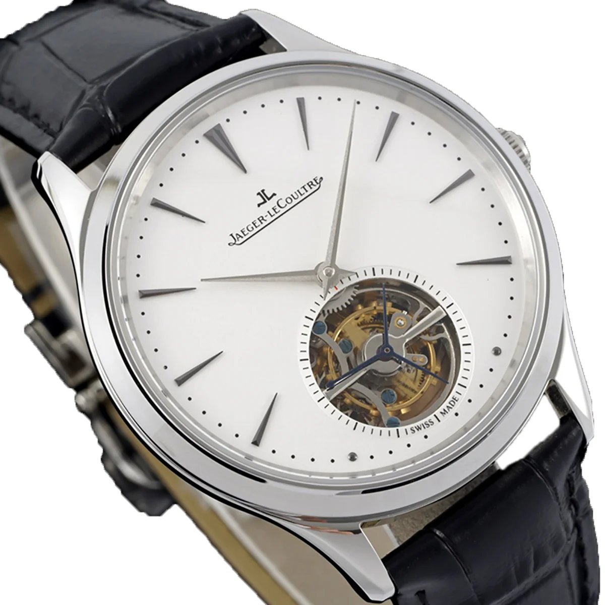 Master Control Tourbillon White Dial in Steel