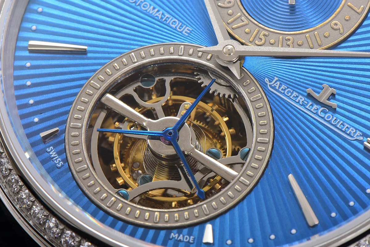 Master Ultra Thin Tourbillon Blue Dial with Diamond Bezel in White Gold
