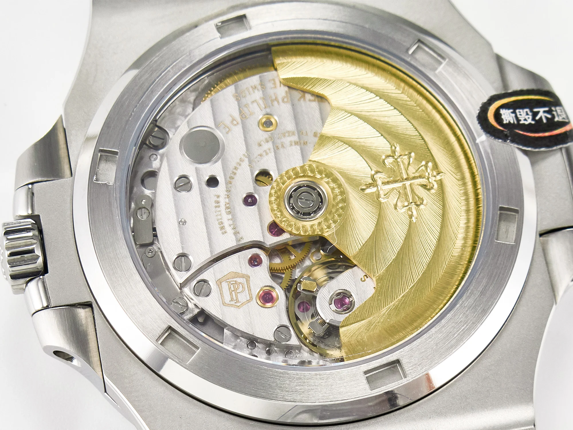 Nautilus 5711/1A-010 3KF 1:1 Best Edition Blue Textured Dial on SS Bracelet A324 Super Clone