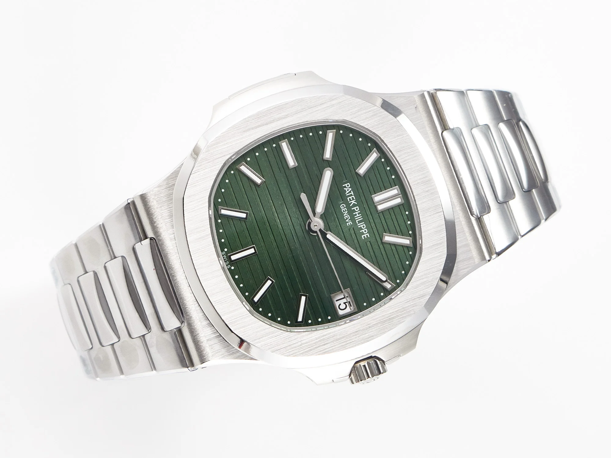Nautilus 5711/1A 3KF 1:1 Best Edition Green Dial on SS Bracelet A324 Super Clone V2