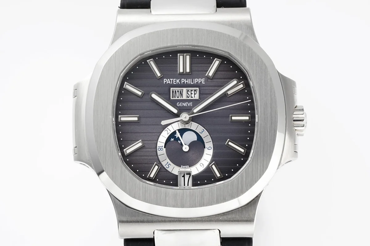 Nautilus 57261A-001 Grey Dial in Rubber Strap