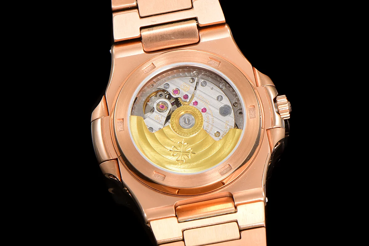 Nautilus 5740 Brown Dial with Diamond Bezel in Rose Gold