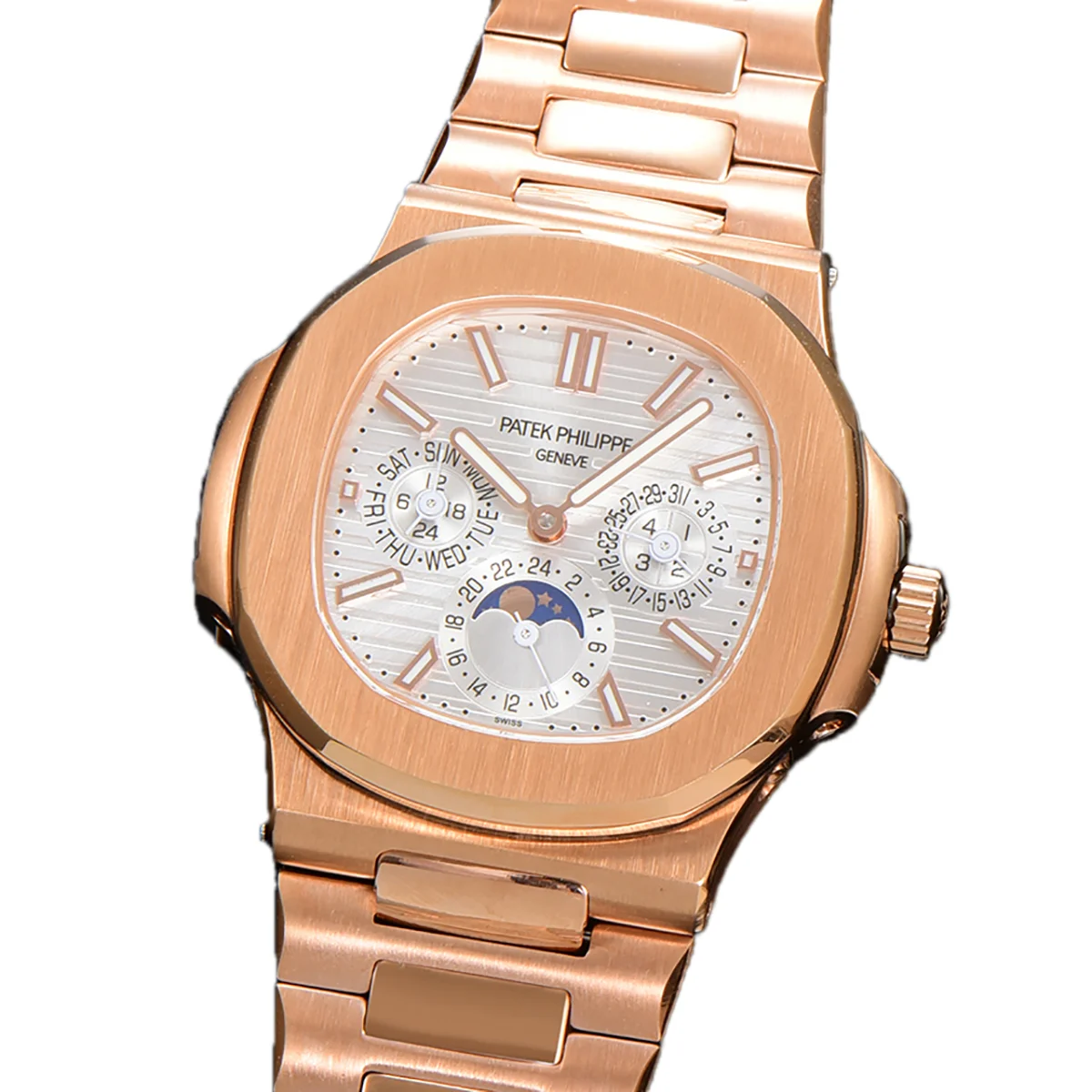Nautilus 5740 White Dial in Rose Gold