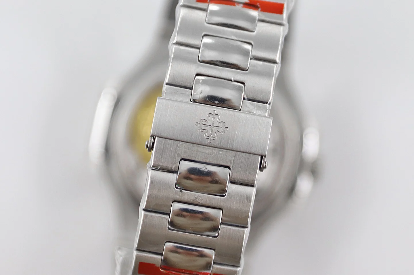 Nautilus 5740 White Dial with Diamond Bezel in Steel