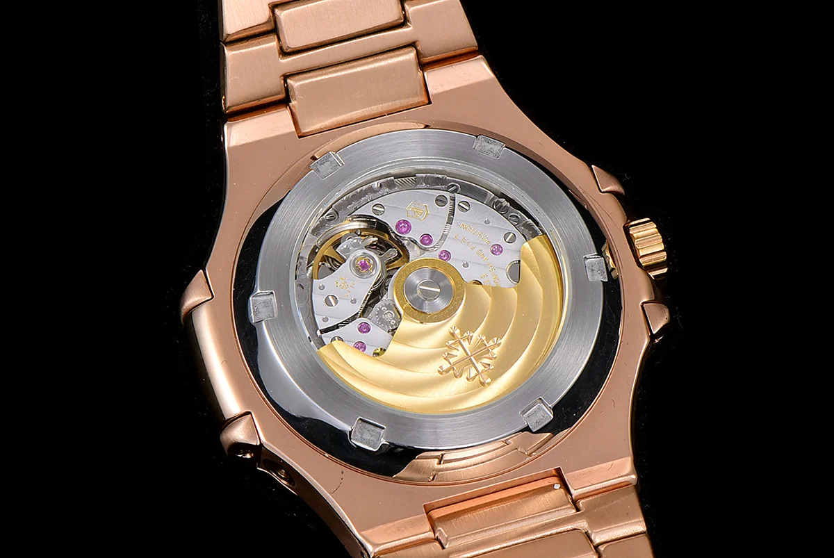 Nautilus Chronograph 5980/1R Black Dial in Rose Gold