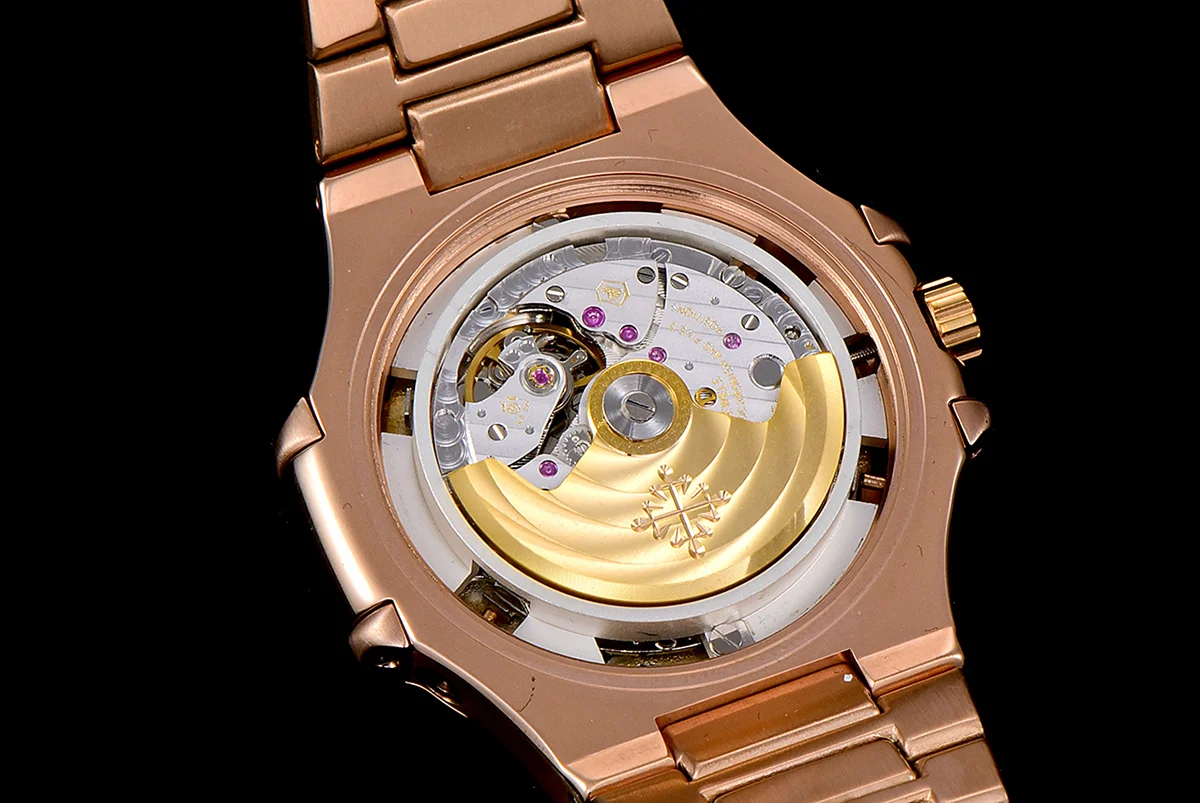 Nautilus Chronograph 5980/1R Blue Dial in Rose Gold