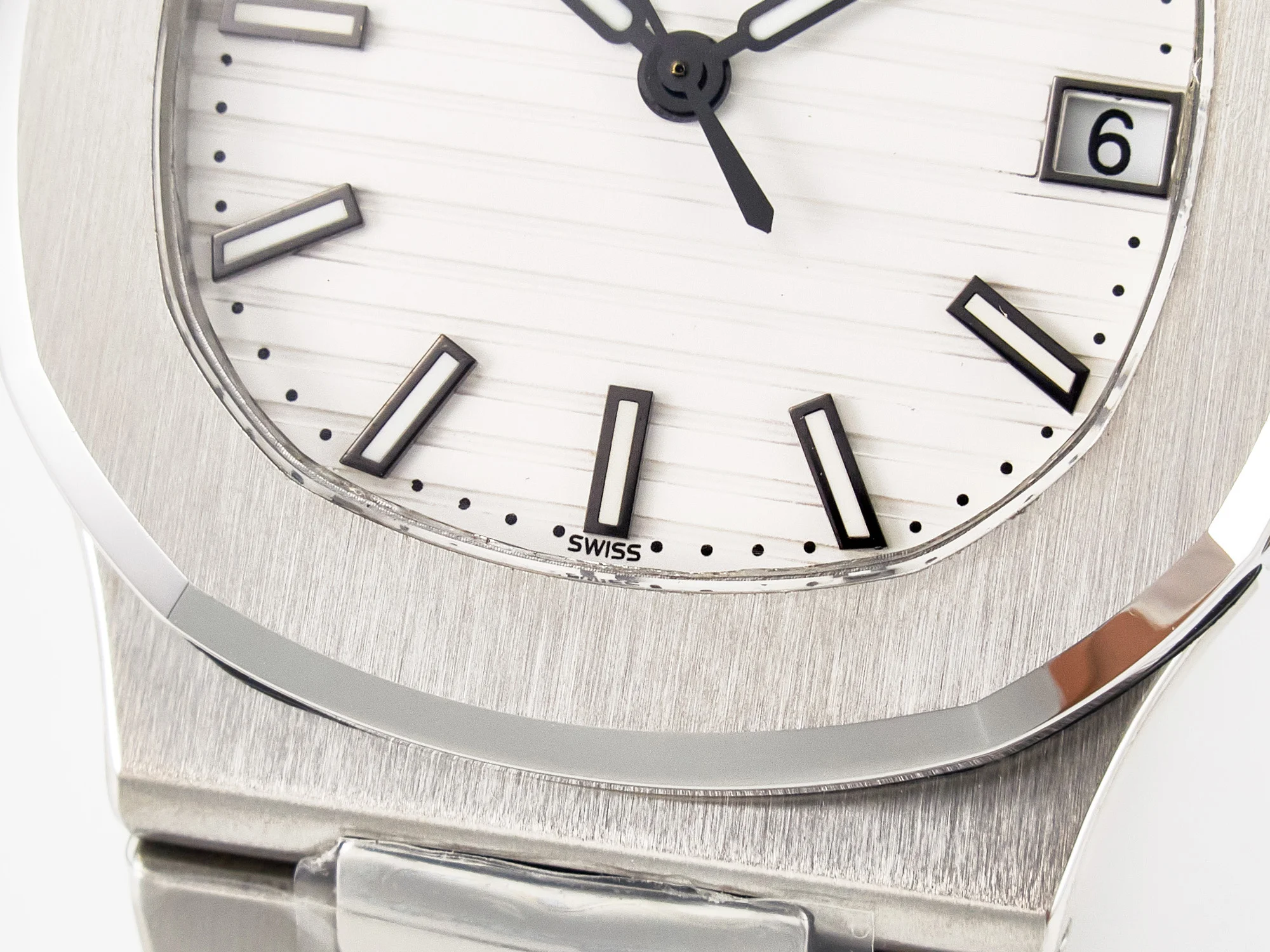 Nautilus Jumbo 5711 JJF 1:1 Best Edition White Textured Dial On SS Bracelet A324 V3