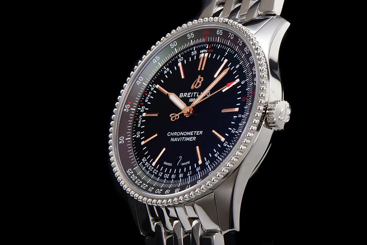 Navitimer Automatic 41 Black Dial in Steel on Bracelet Ref. A17326241B1A1