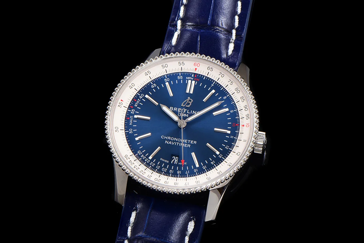 Navitimer Automatic 41 Blue and White Dial in Steel