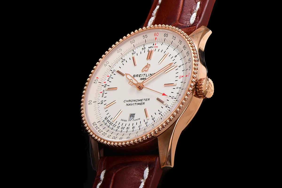 Navitimer Automatic 41 White Dial in Rose Gold