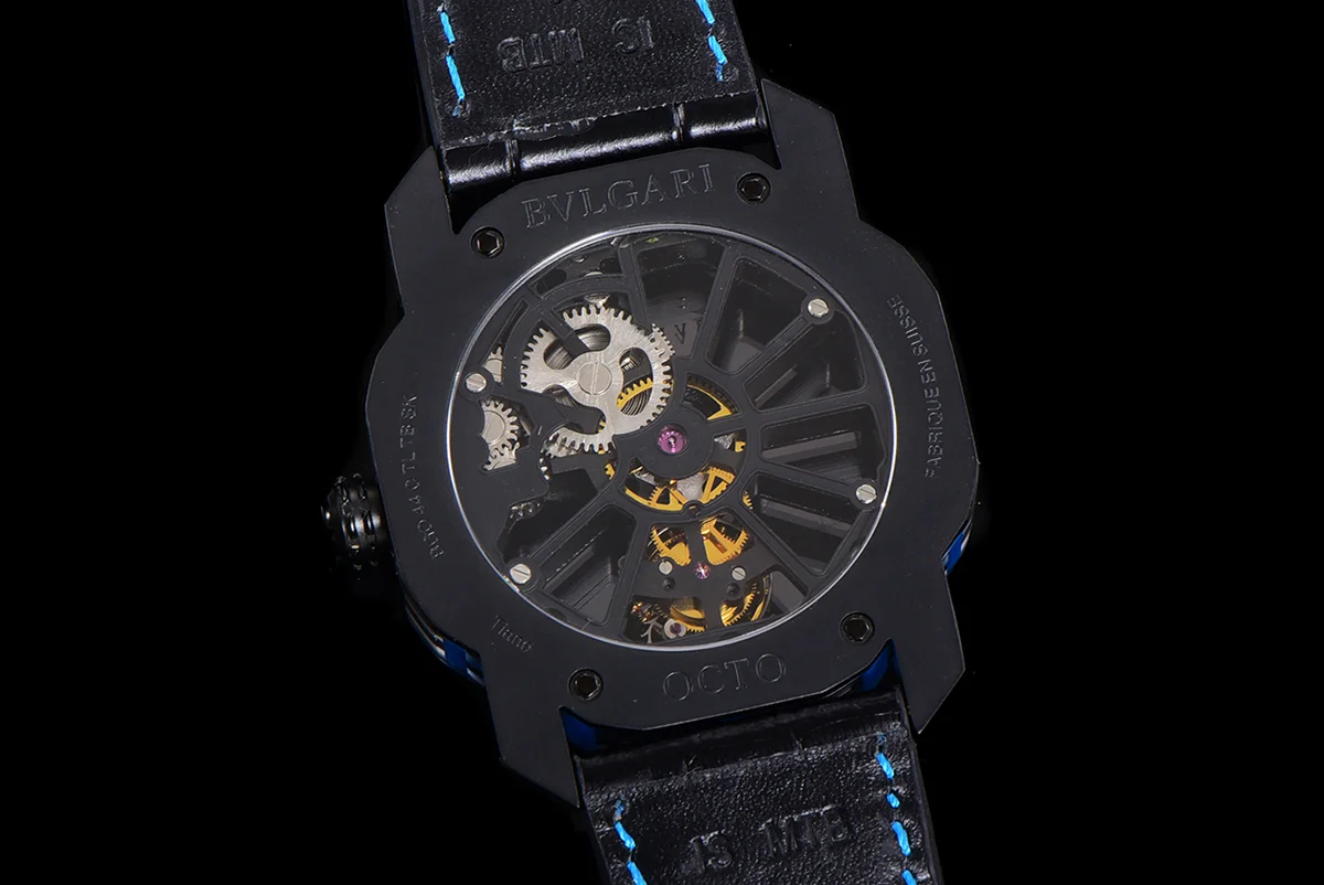 Octo Roma Watch with Blue Markers