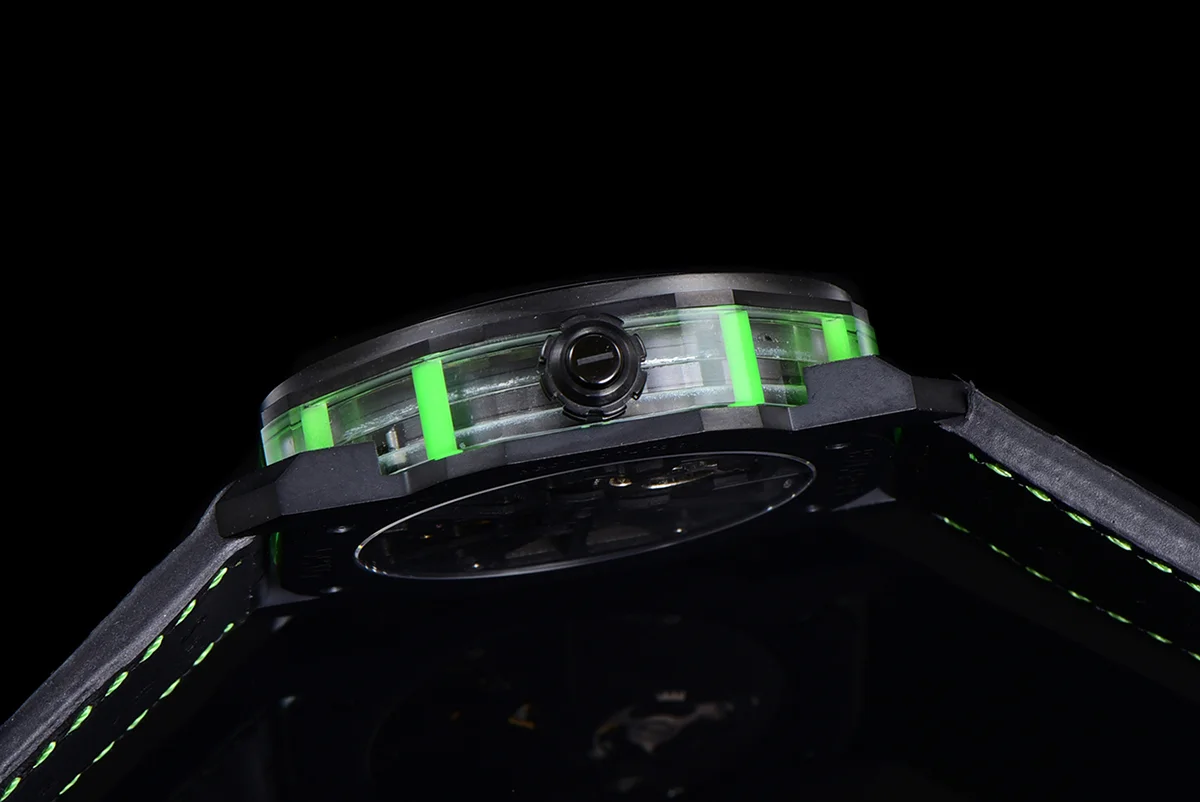 Octo Roma Watch with Green Markers
