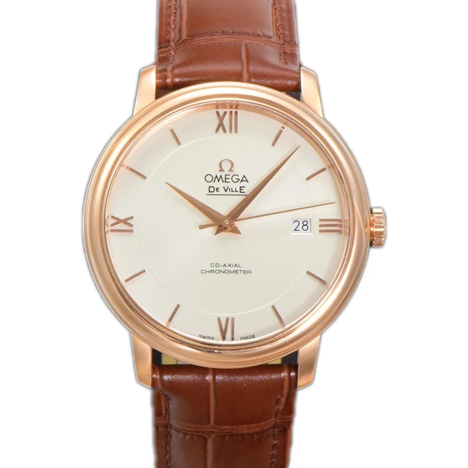 Omega De Ville Prestige Co‑Axial Master Chronometer 40mm White Dial in Rose Gold
