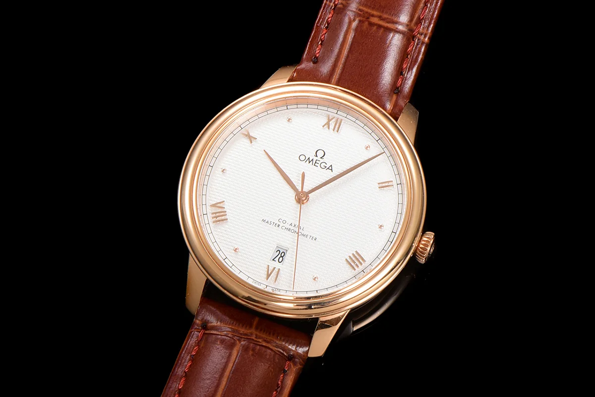 Omega De Ville Prestige Co‑Axial Master Chronometer 40mm White Dial in Rose Gold