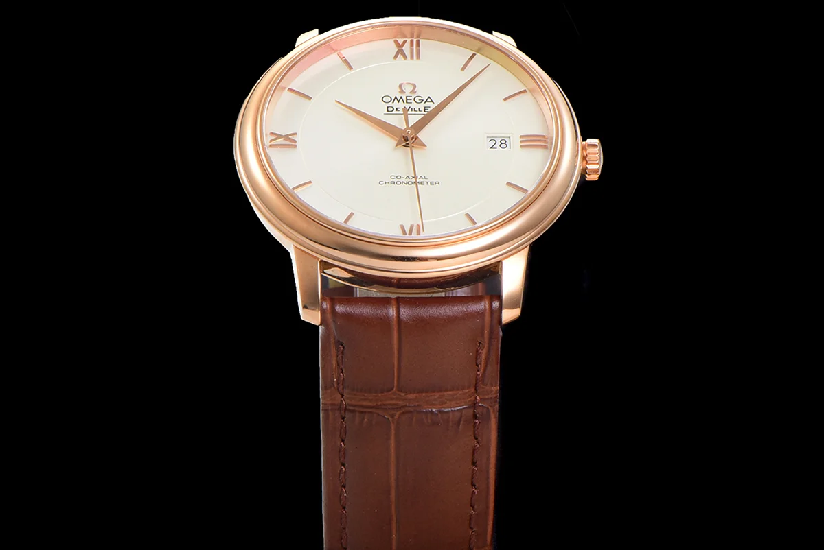 Omega De Ville Prestige Co‑Axial Master Chronometer 40mm White Dial in Rose Gold