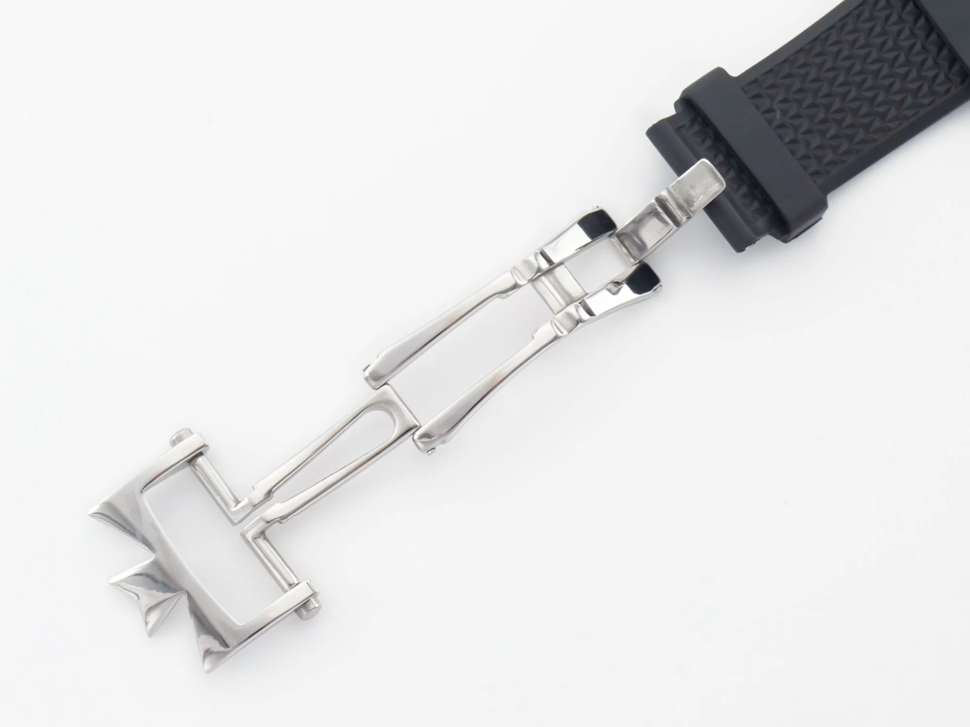 Overseas 4500V SS MKSF 1:1 Best Edition White Dial on Black Rubber Strap A5100