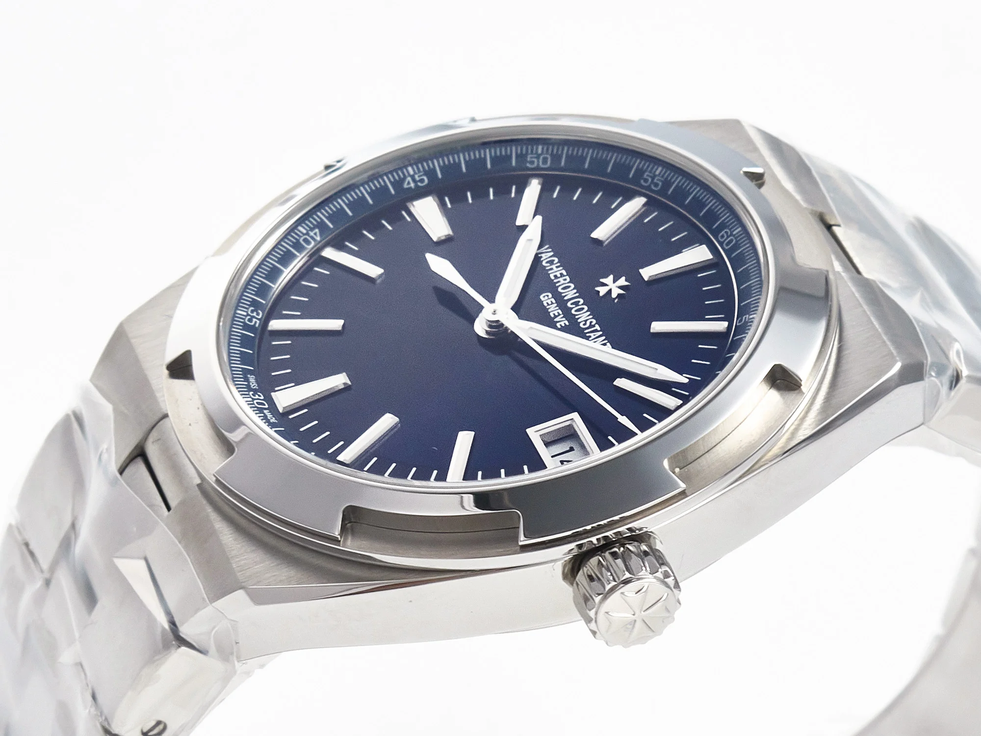 Overseas 4500V SS ZF 1:1 Best Edition Blue Dial on SS Bracelet A5100