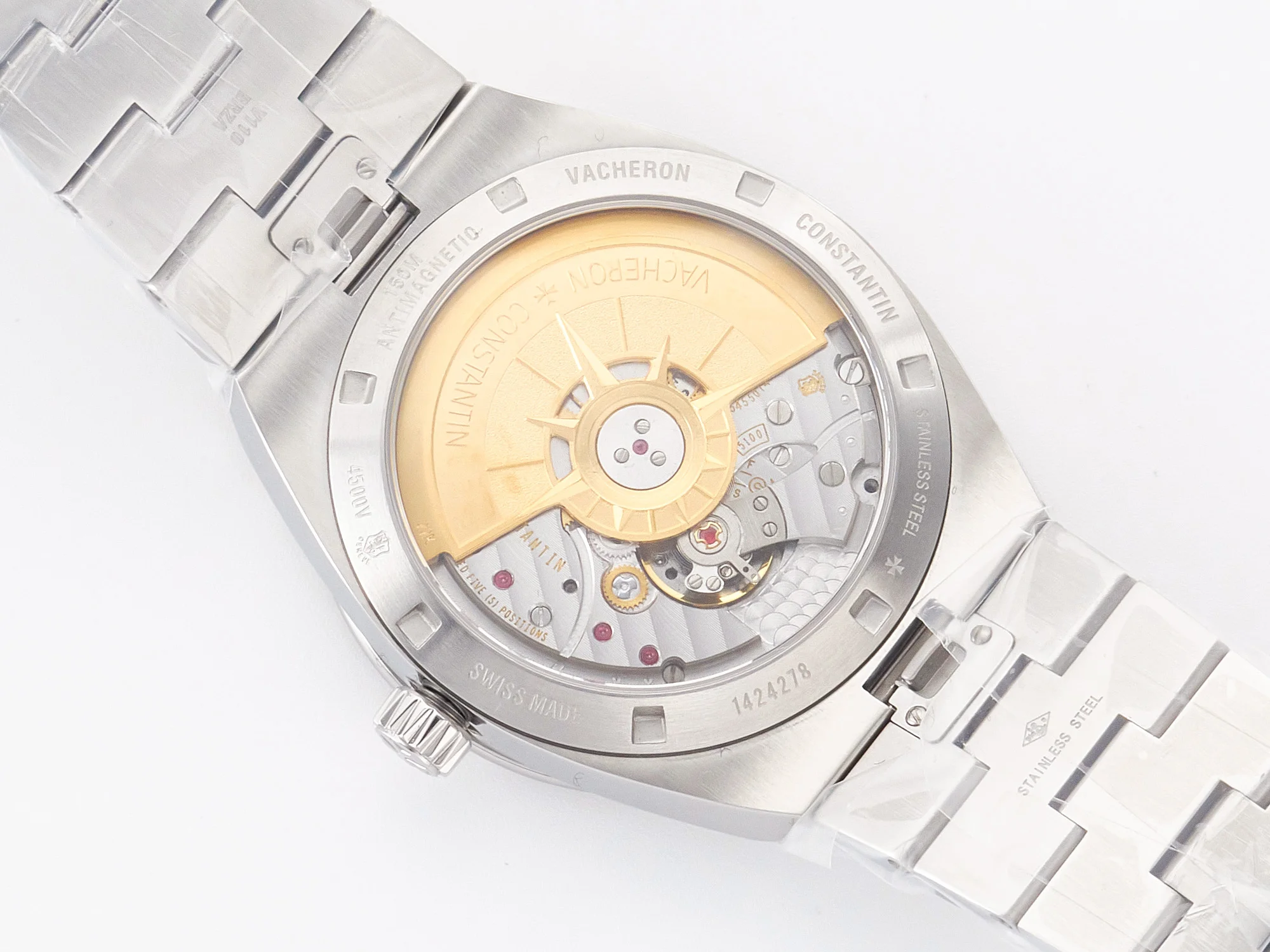 Overseas 4500V SS ZF 1:1 Best Edition Blue Dial on SS Bracelet A5100