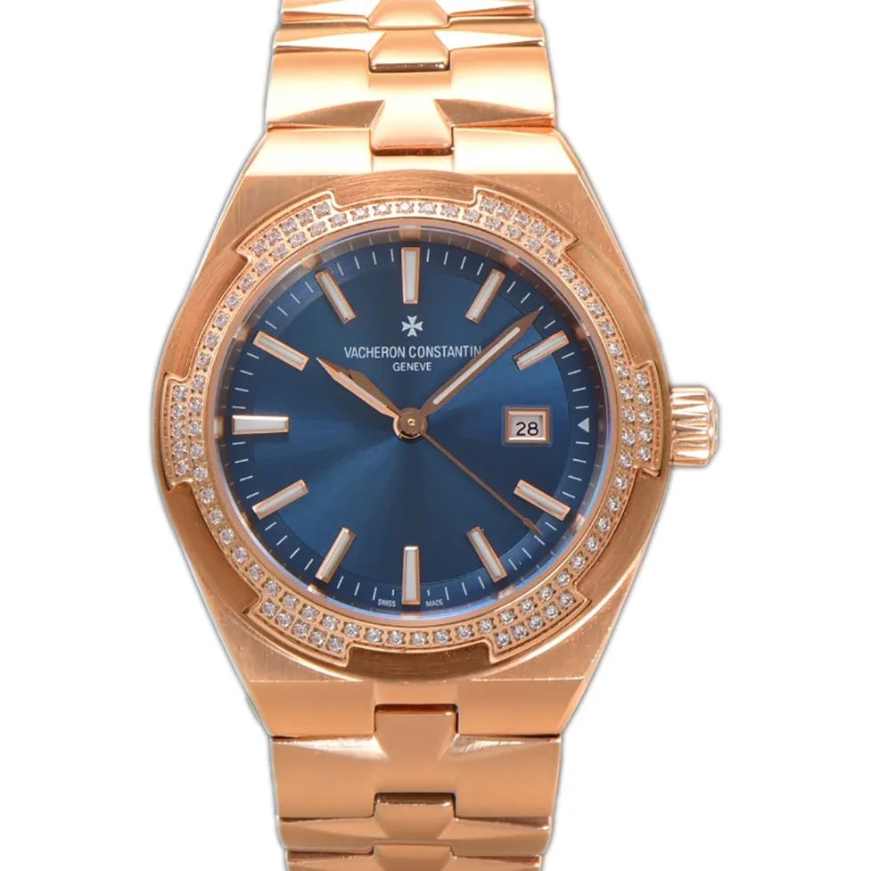 Overseas Blue Dial Ref. 4205 35mm in Rose Gold