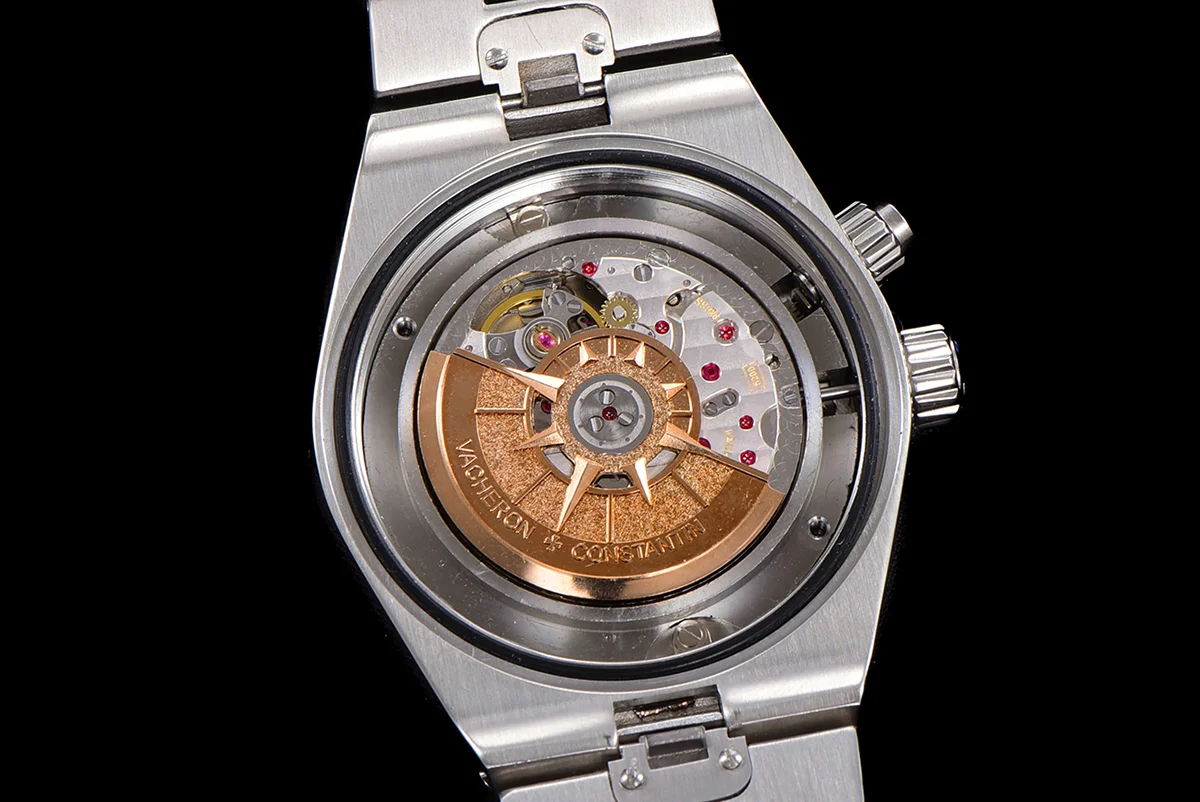 Overseas Dual Time Black Dial in Steel Ref. 7900V/110A-B546