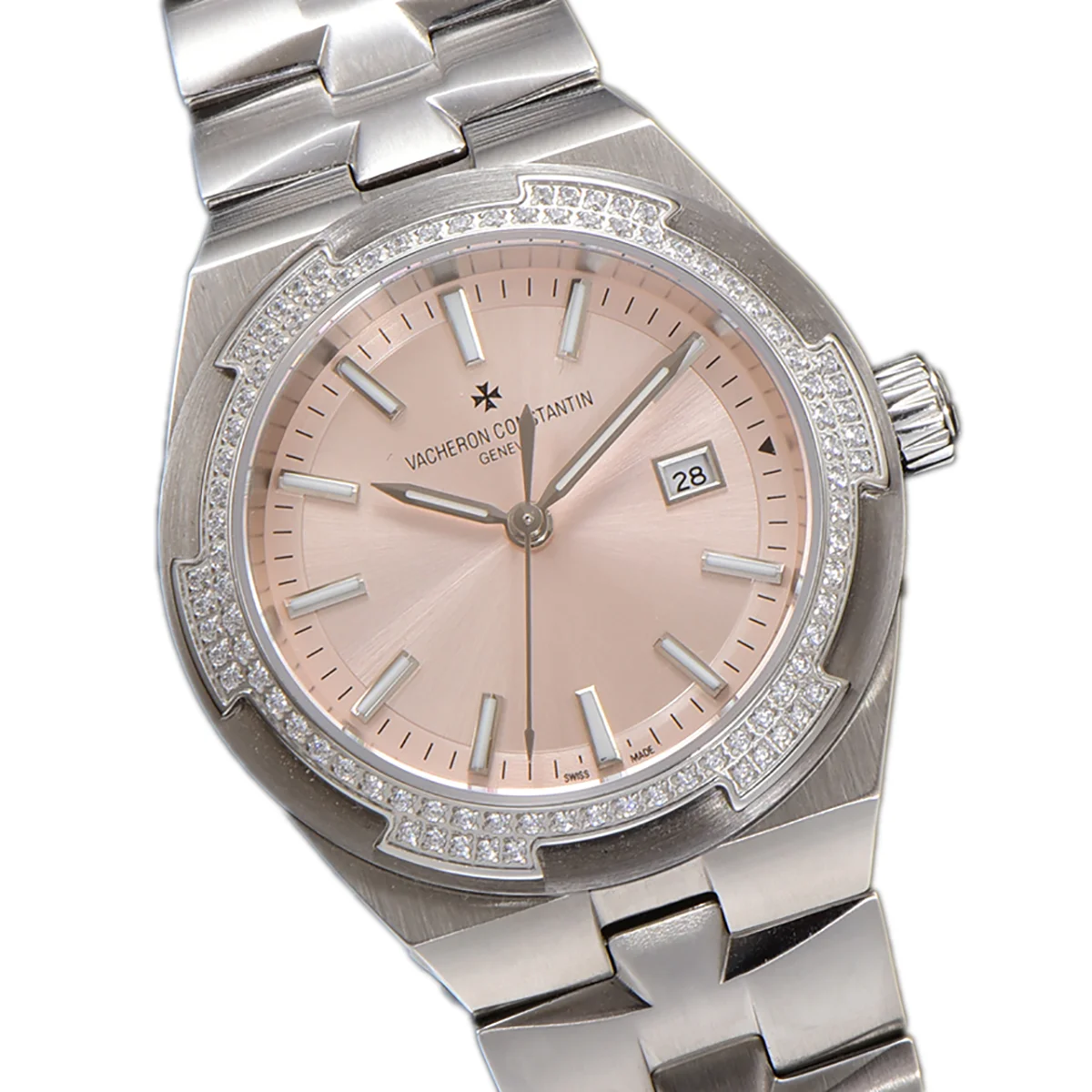 Overseas Pink Dial Ref. 4205 35mm in Steel