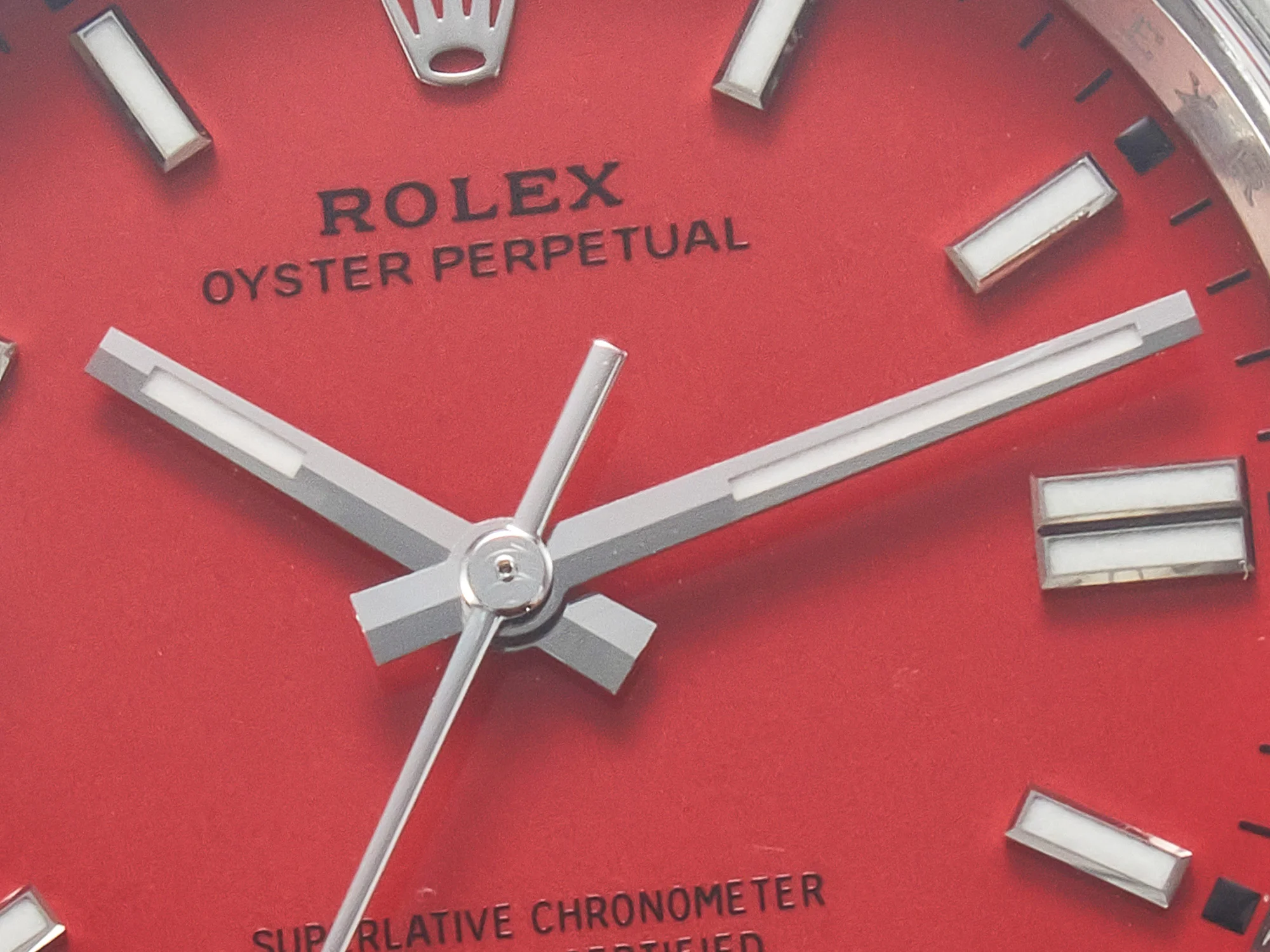 Oyster Perpetual 36mm 126000 Clean 1:1 Best Edition 904L Steel Red Dial on SS Bracelet VR3230