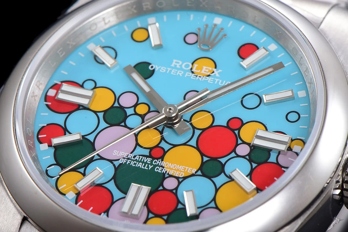 Oyster Perpetual 36mm Turquoise Blue Dial Celebration Motif 126000