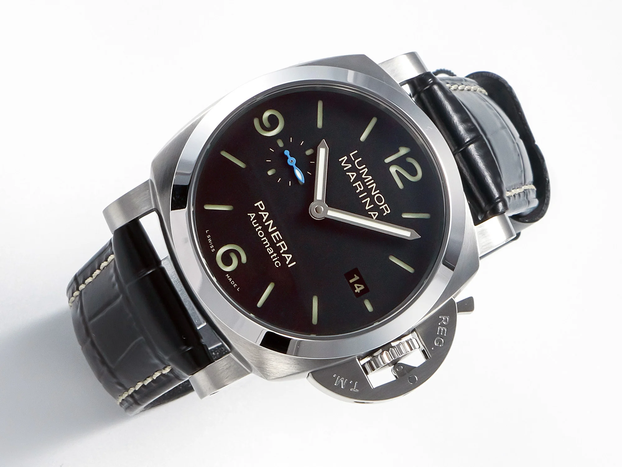 PAM1312 W VSF 1:1 Best Edition Black Dial on Black Leather Strap P.9010 Clone