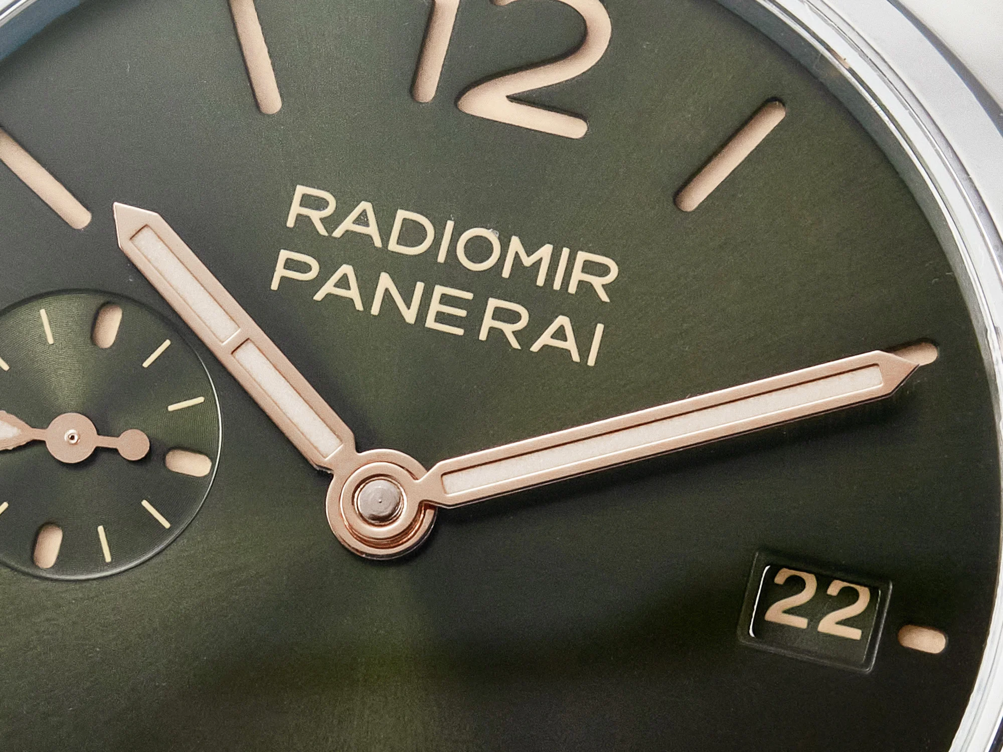 PAM1386 Radiomir 40mm TTF 1:1 Best Edition Green Dial on Brown Leather Strap P900