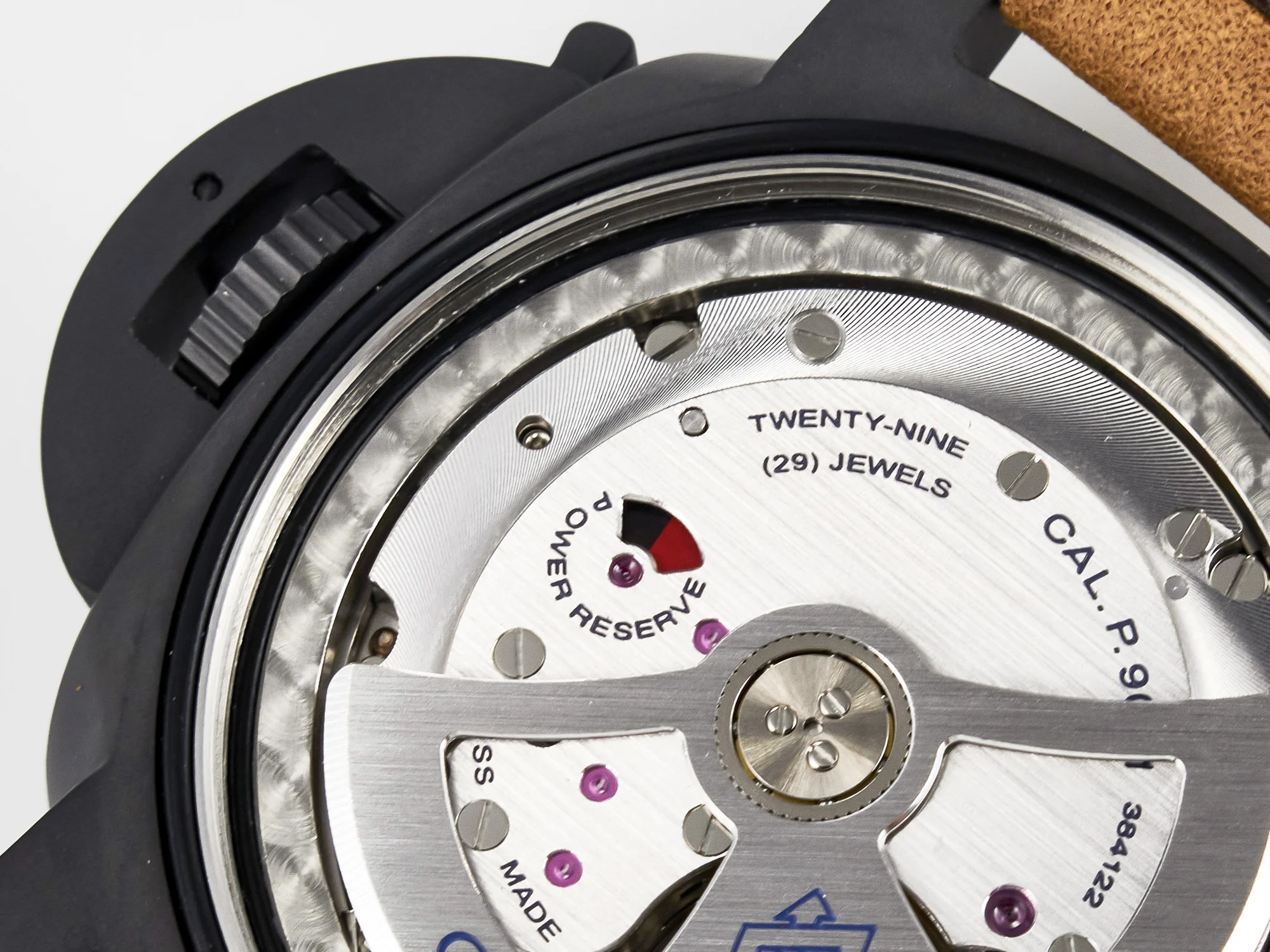PAM441 Luminor Due VSF Best Edition Black Dial Black Carbon Bezel on Brown Asso Strap AXXXIV