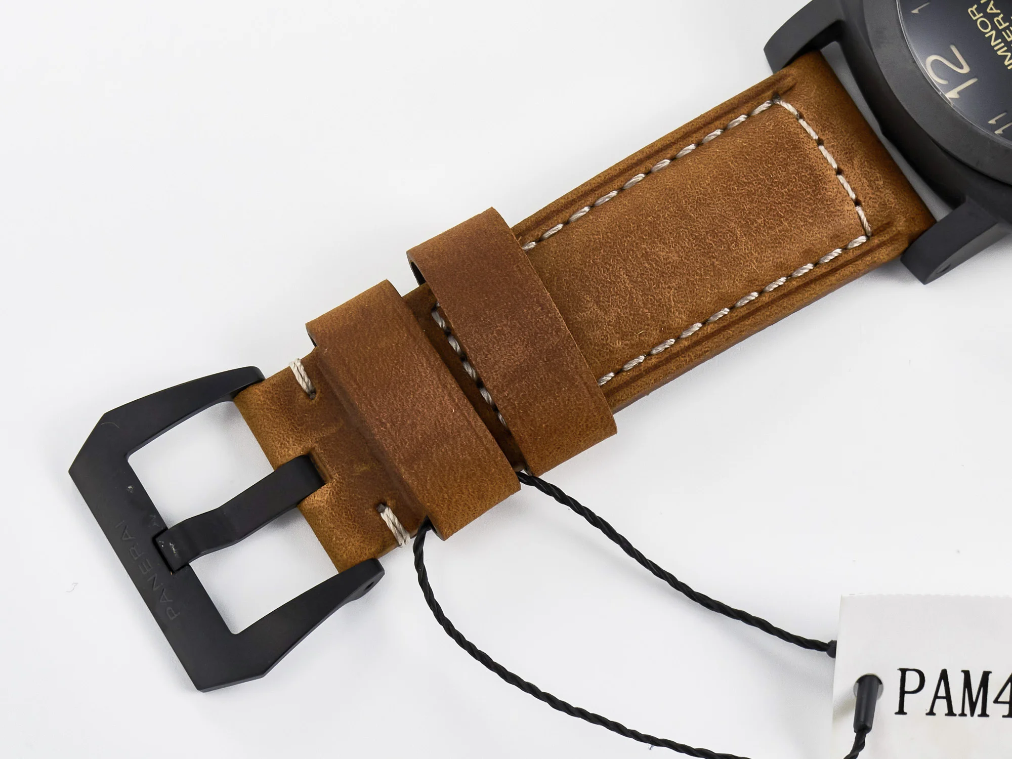 PAM441 Luminor Due VSF Best Edition Black Dial Black Carbon Bezel on Brown Asso Strap AXXXIV