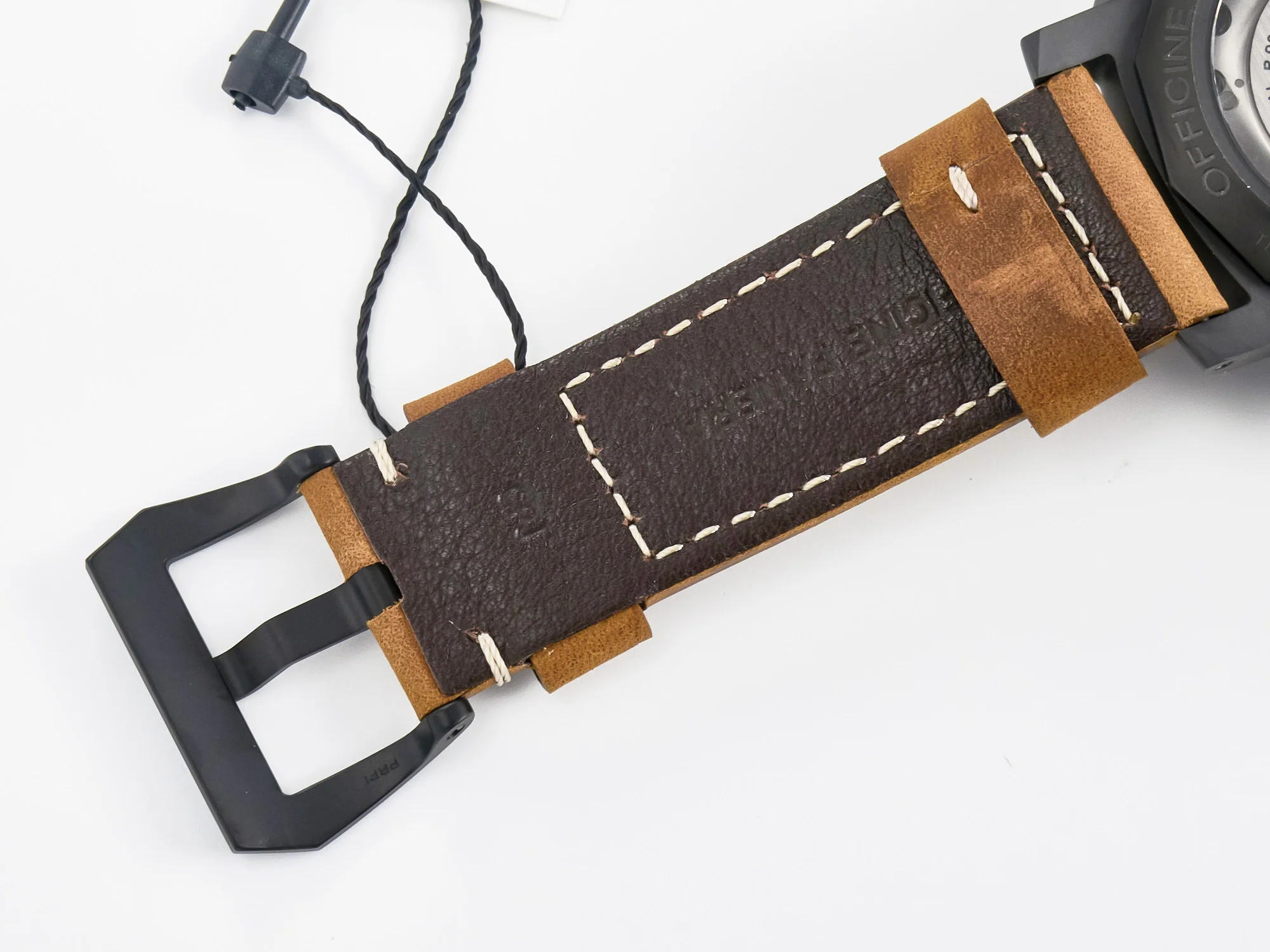 PAM441 Luminor Due VSF Best Edition Black Dial Black Carbon Bezel on Brown Asso Strap AXXXIV