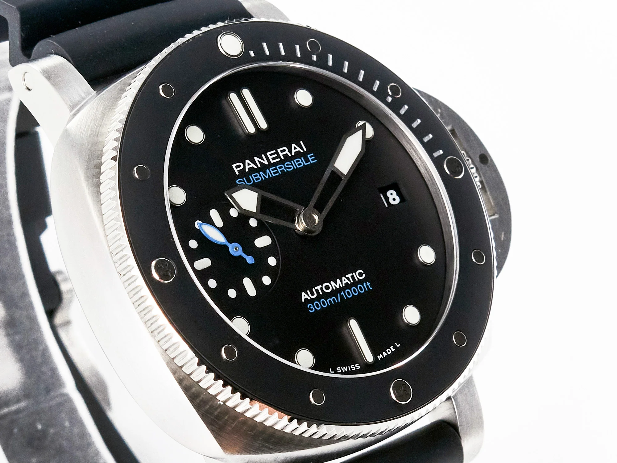 PAM683 Luminor Submersible 42mm VSF Best Edition Black Dial on Rubber Strap P900 Clone