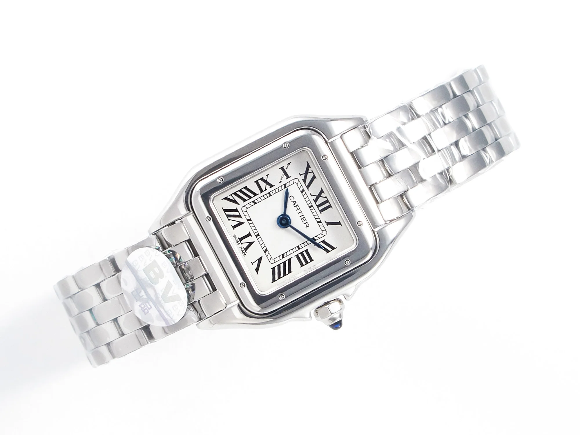 Panthère Secrete De Ladies 27mm SS BVF 1:1 Best Edition White Dial on SS Bracelet Ronda Quartz
