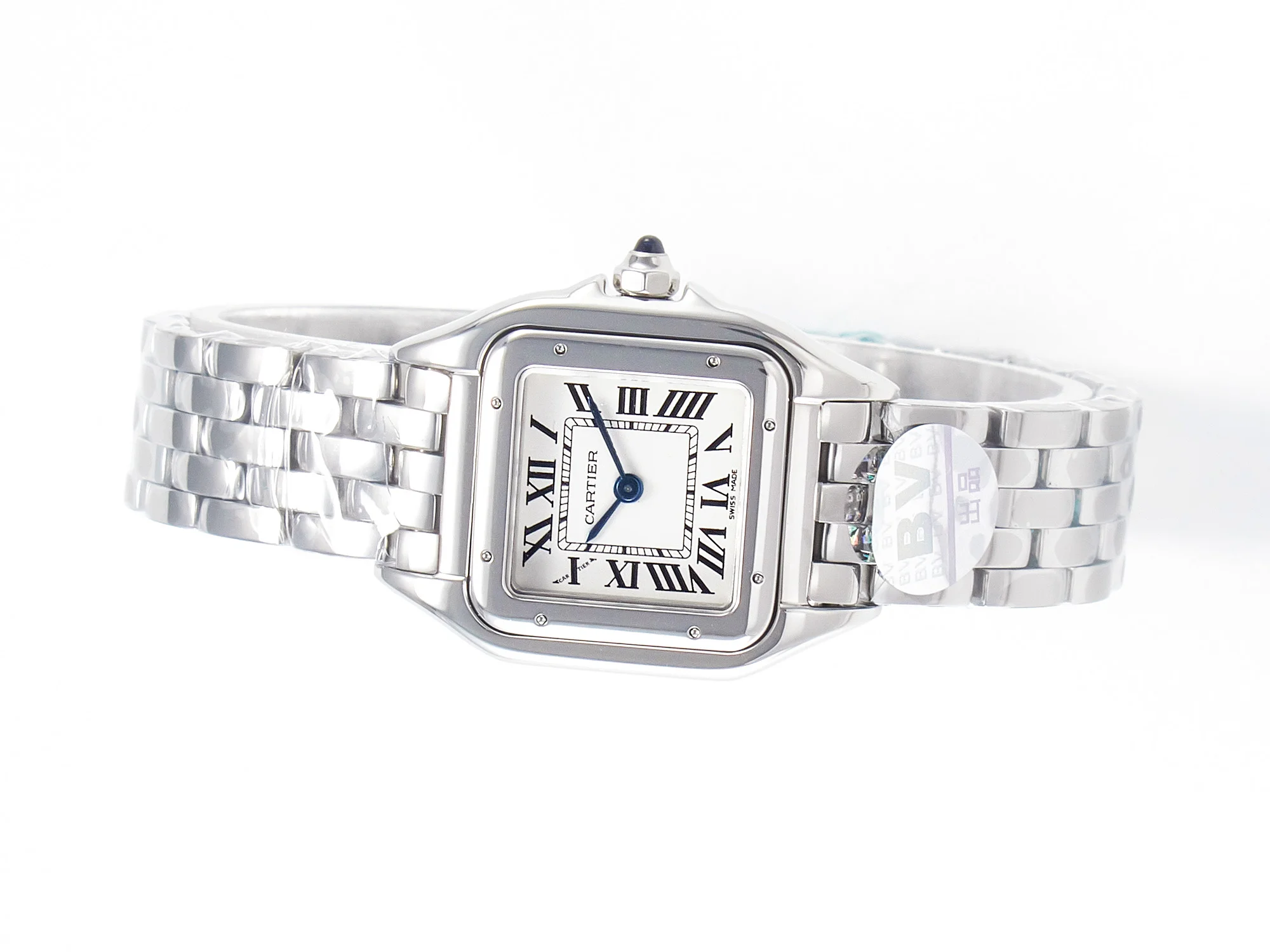 Panthère Secrete De Ladies 27mm SS BVF 1:1 Best Edition White Dial on SS Bracelet Ronda Quartz