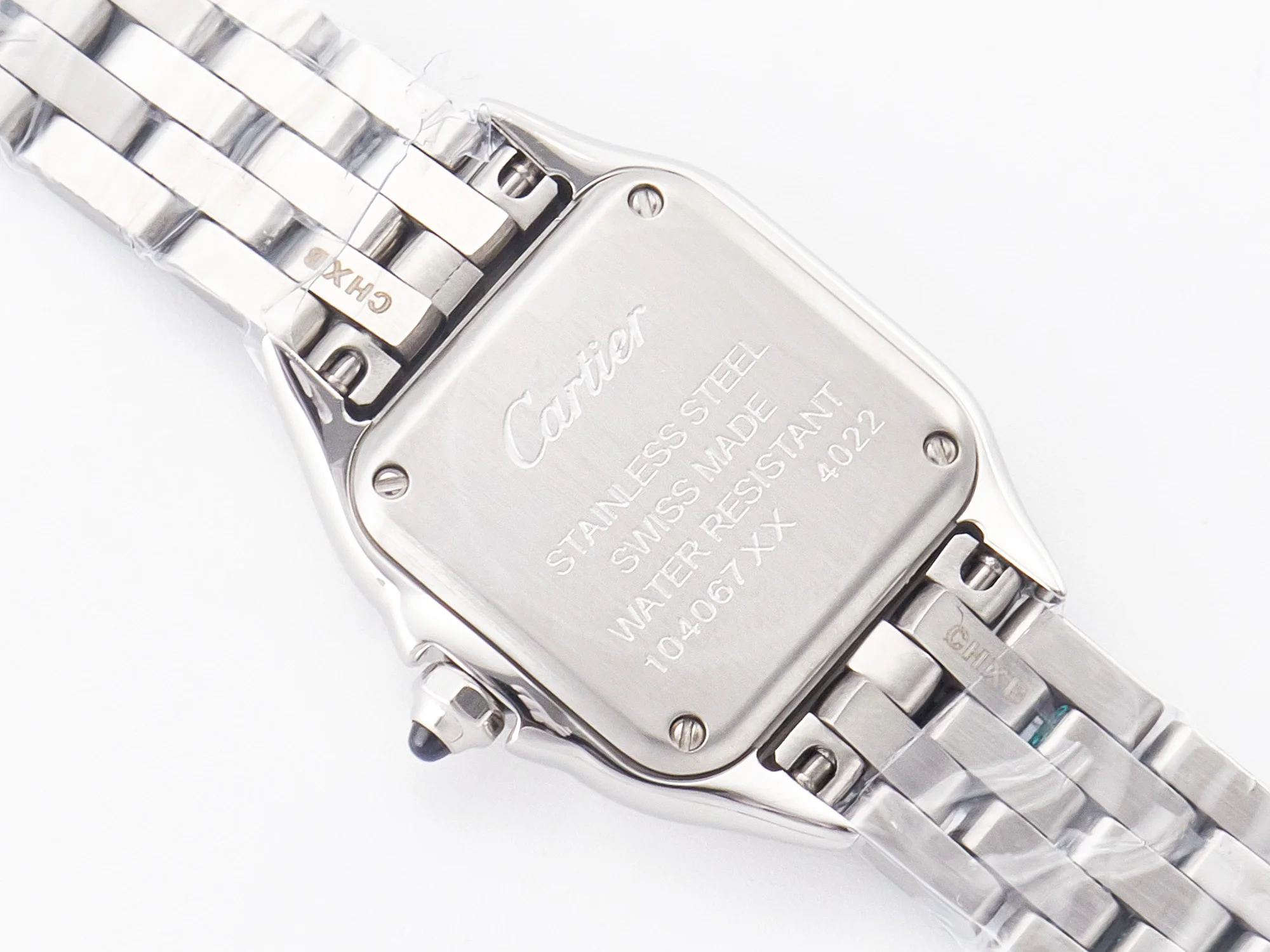 Panthère Secrete De Ladies 27mm SS BVF 1:1 Best Edition White Dial on SS Bracelet Ronda Quartz