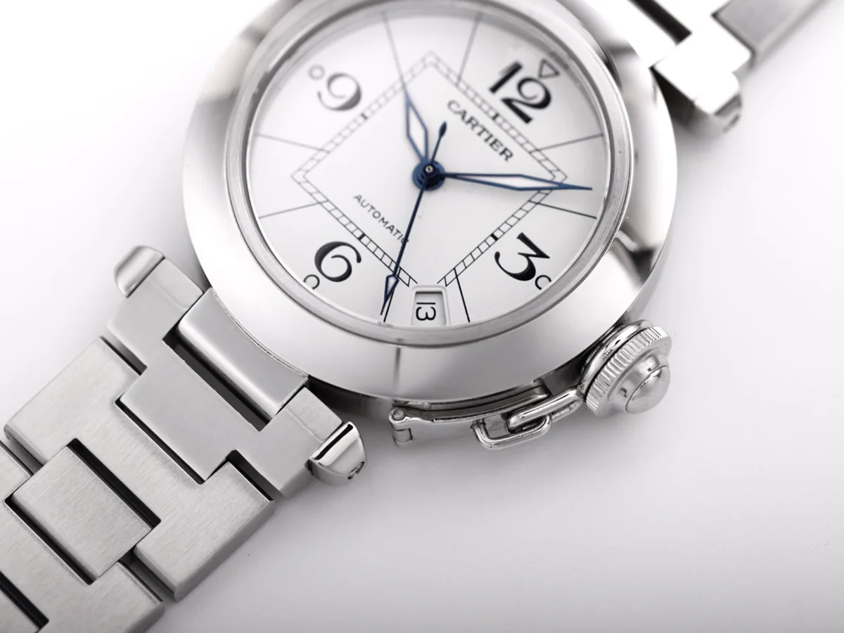 Pasha de Cartier White Dial 35mm in Bracelet