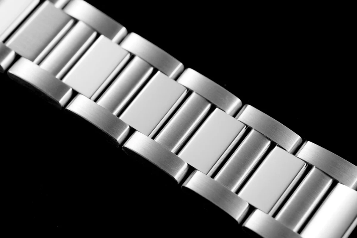 Pasha de Cartier White Dial 35mm with Diamond Bezel in Steel