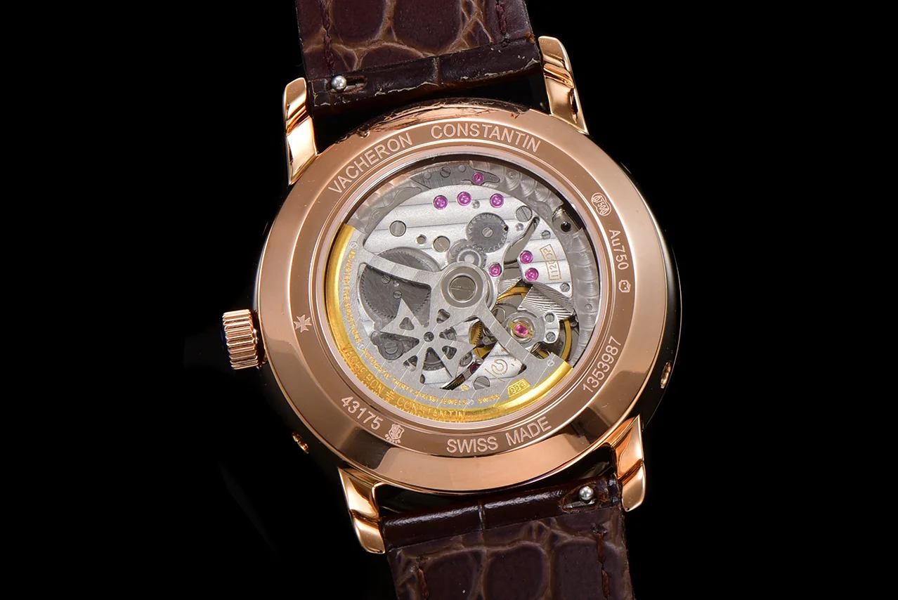 Patrimony Perpetual Calendar Ultra-Thin White Dial in Pink Gold with Diamond Bezel