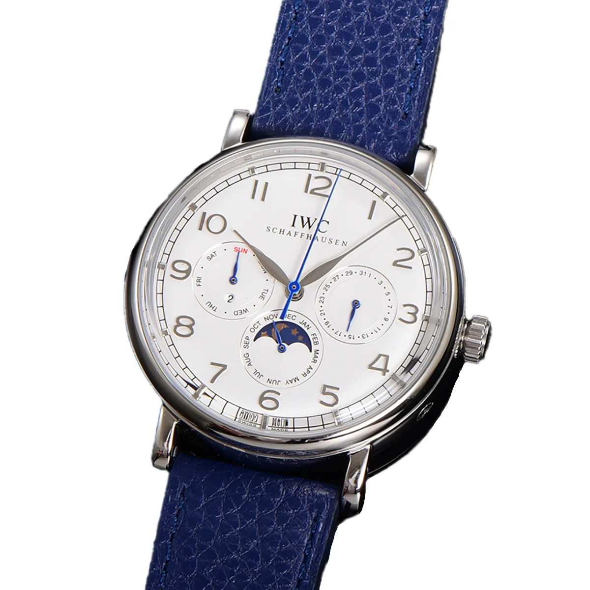 Portofino Perpetual Calendar IW3446 White Dial in Steel