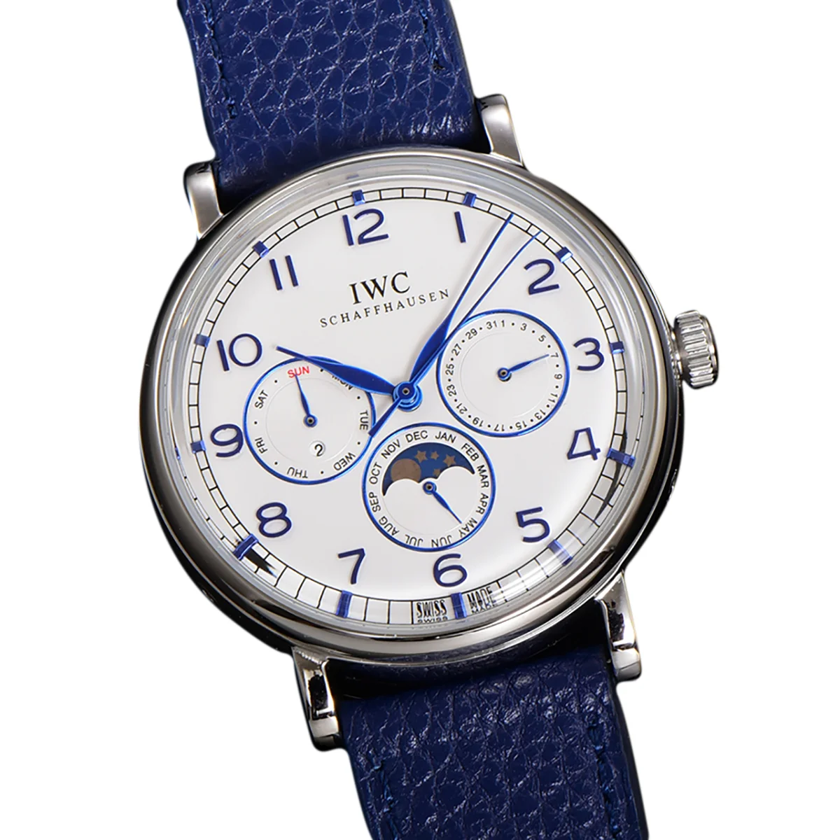 Portofino Perpetual Calendar IW3446 White Dial in Steel