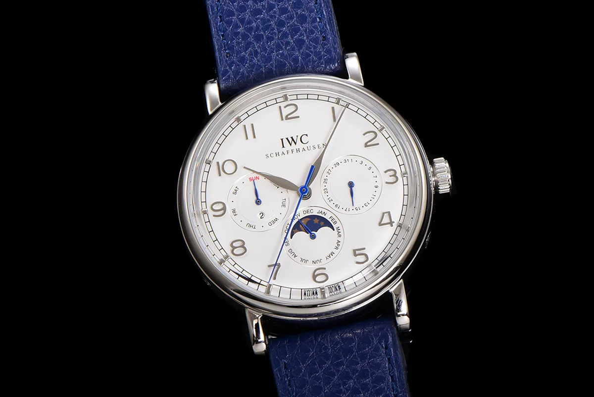 Portofino Perpetual Calendar IW3446 White Dial in Steel