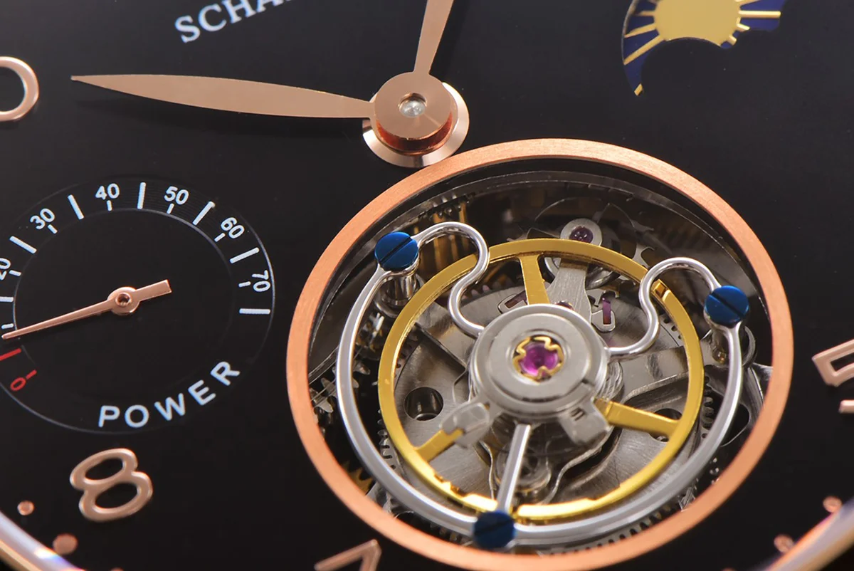 Portugese Tourbillon Black Dial on Rose Gold