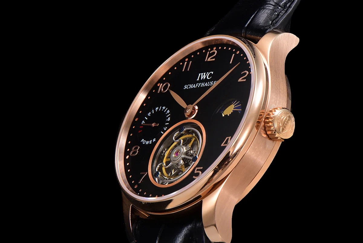 Portugese Tourbillon Black Dial on Rose Gold