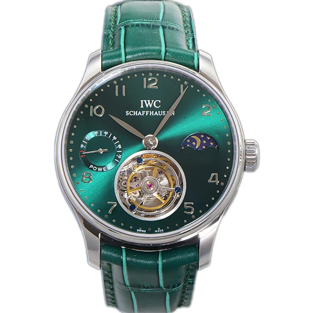 Portugese Tourbillon Green Dial on Steel