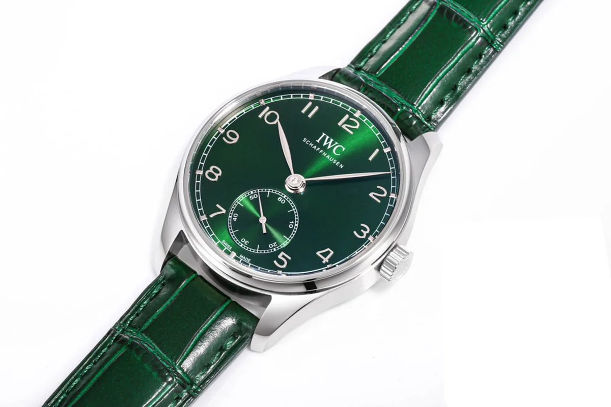 Portugieser Automatic 40 IW358310 Green Dial in Steel