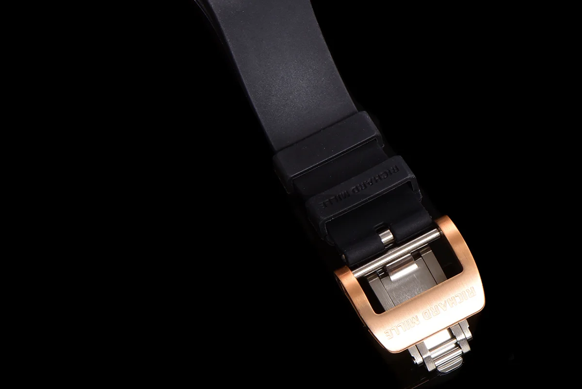 RM 007 Automatic Ladies Black Ceramic Red Lips Diamond