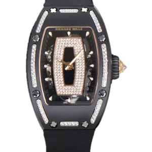 RM 007 Automatic Ladies Ceramique Noire Serti