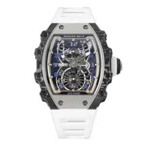 RM 021-01 Tourbillon Aerodyne on White Rubber Strap